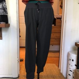 Athleta City pant jogger, 6 petite, pinstripe